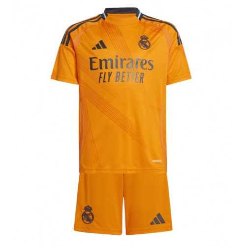 Fotbalové Dres Real Madrid Dětské Venkovní 2024-25 Krátký Rukáv (+ trenýrky)